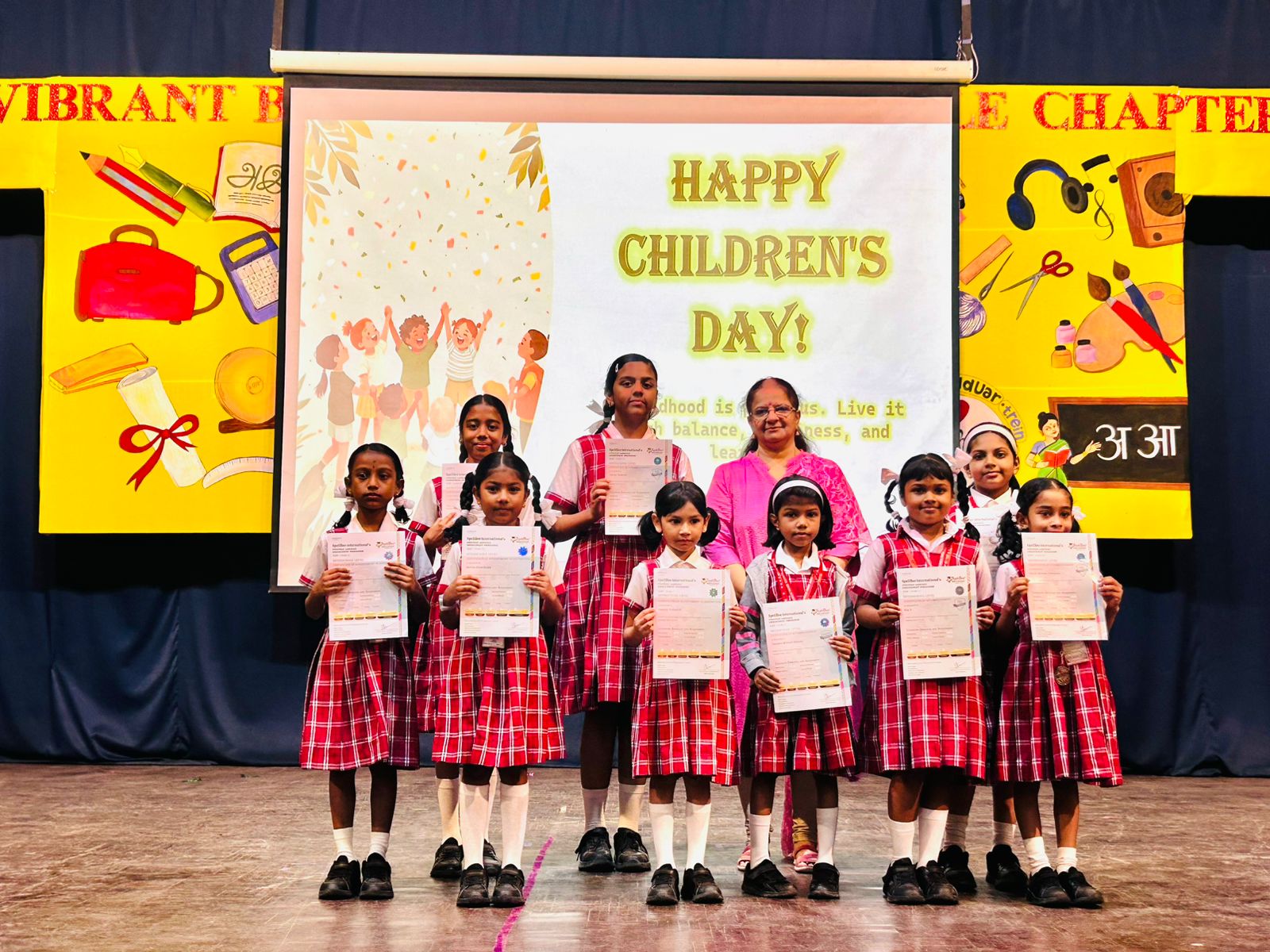 Proud Spell Bee Achievers